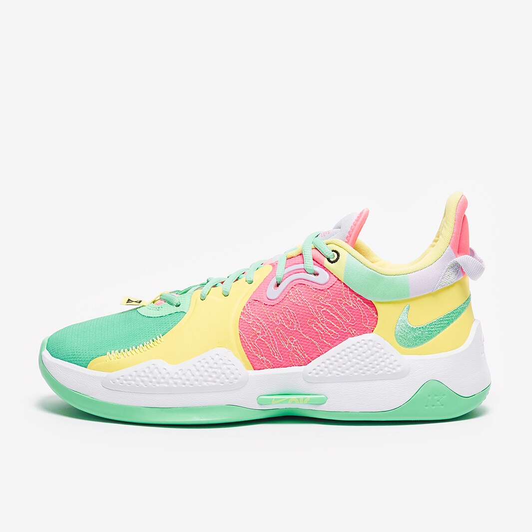 Nike PG5 - Green Glow/Black/White/Sunset Pulse - Mens Shoes