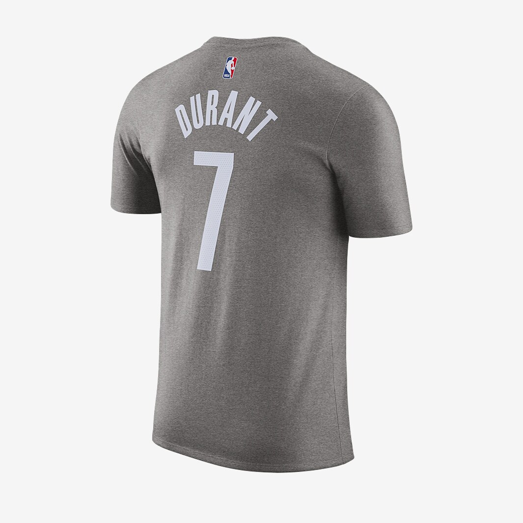 Nike NBA Brooklyn Nets Tee - Dark Grey Heather - Mens Replica