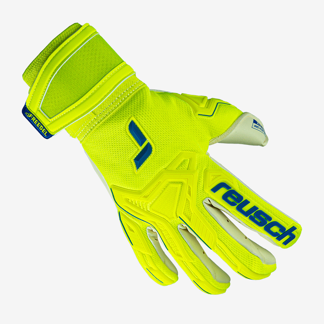 Guanti Da Portiere Reusch Attrakt Freegel Guanti Portiere Reusch REUSCH Attrakt Freegel Guanti Per Occasioni Speciali, Vapor Gray/Safety Yellow/D, 8 Uomo Guanti Portiere Professionali Guanti Calcio Uomo - 9