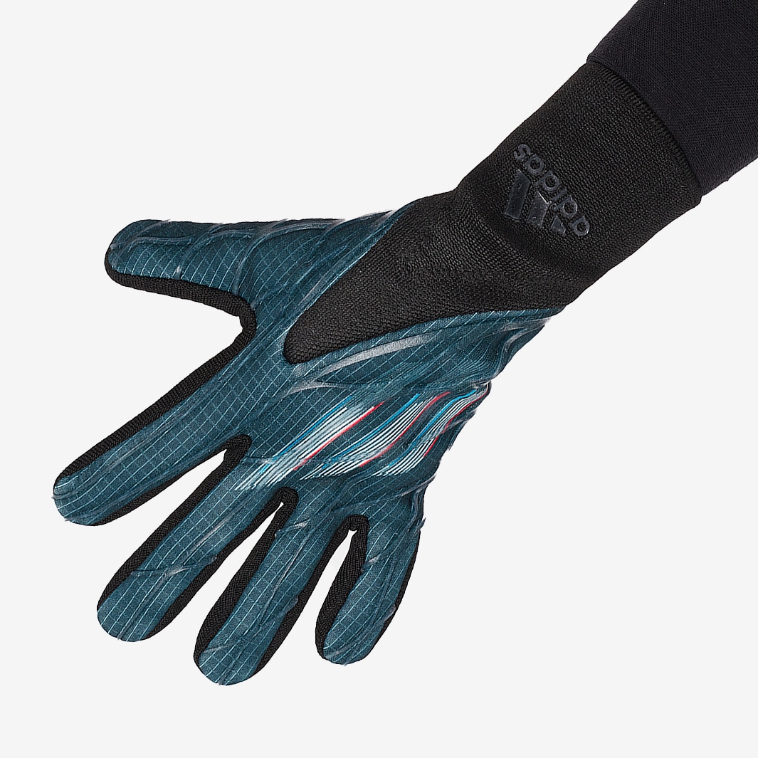 adidas X Pro - Black/Blue Rush/Vivid Red - Mens GK Gloves |