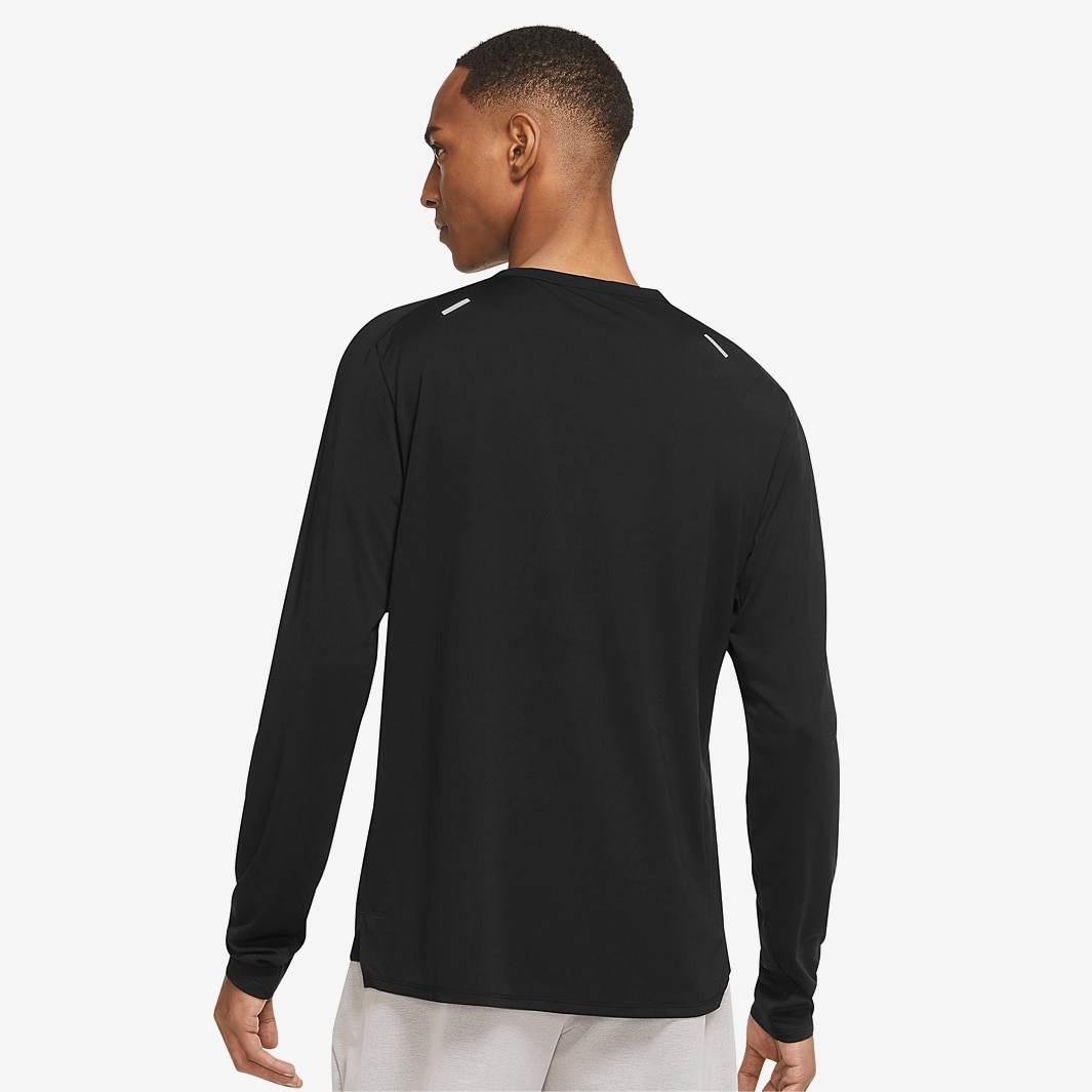 Nike Dri-FIT Run Division Rise 365 Long Sleeve - Black/Reflective Silv ...