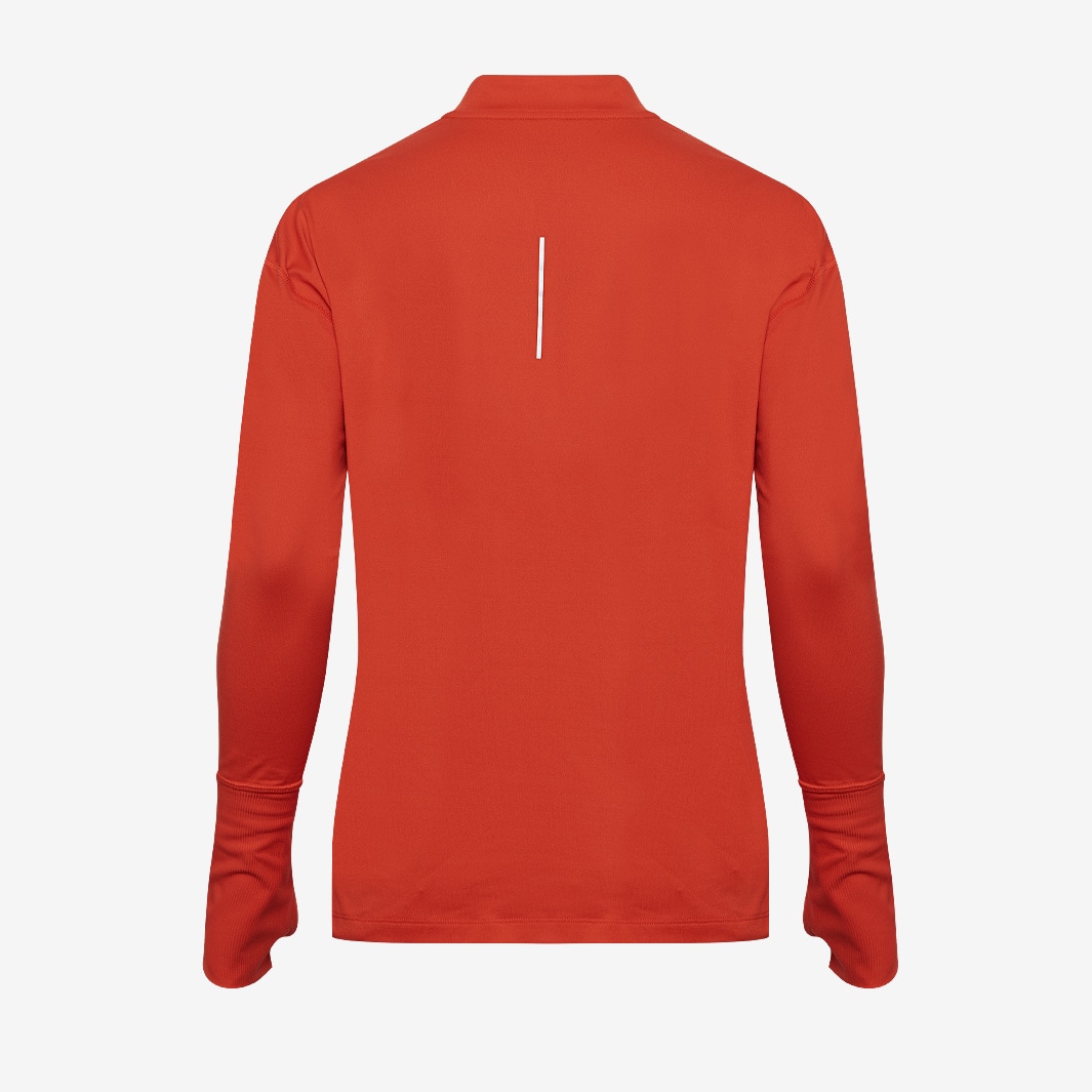 nike half zip running top red