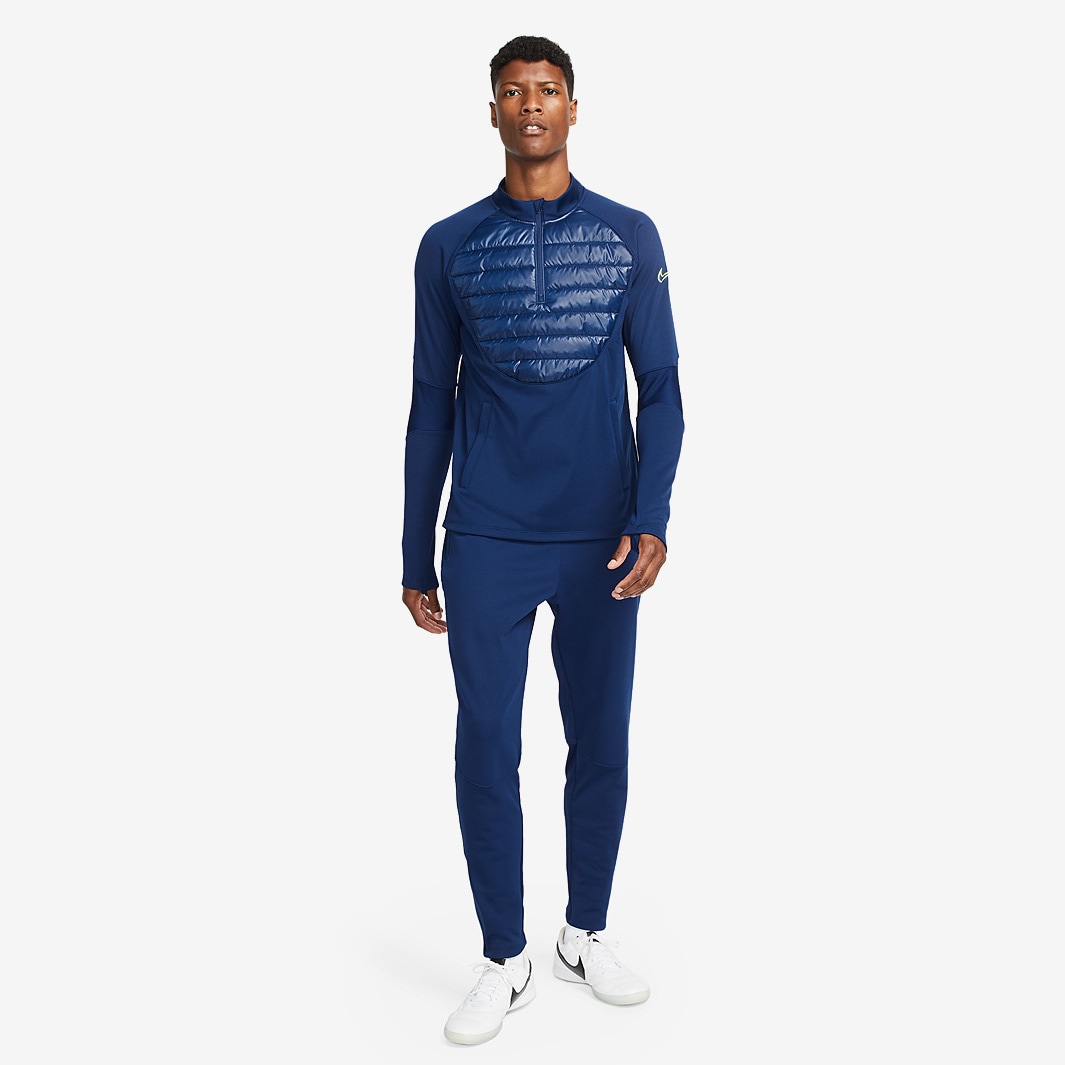Nike Therma-Fit Winter Warrior Academy Drill Top - Blue Void/Blue Void ...