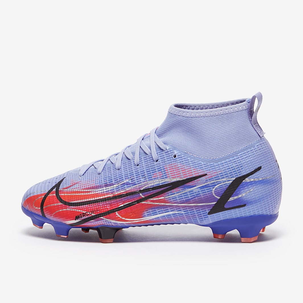 Free Shipping Nike Mercurial Vapor 14 Elite FG Kylian Mbappe Flames - Light  Thistle/Metallic Silver