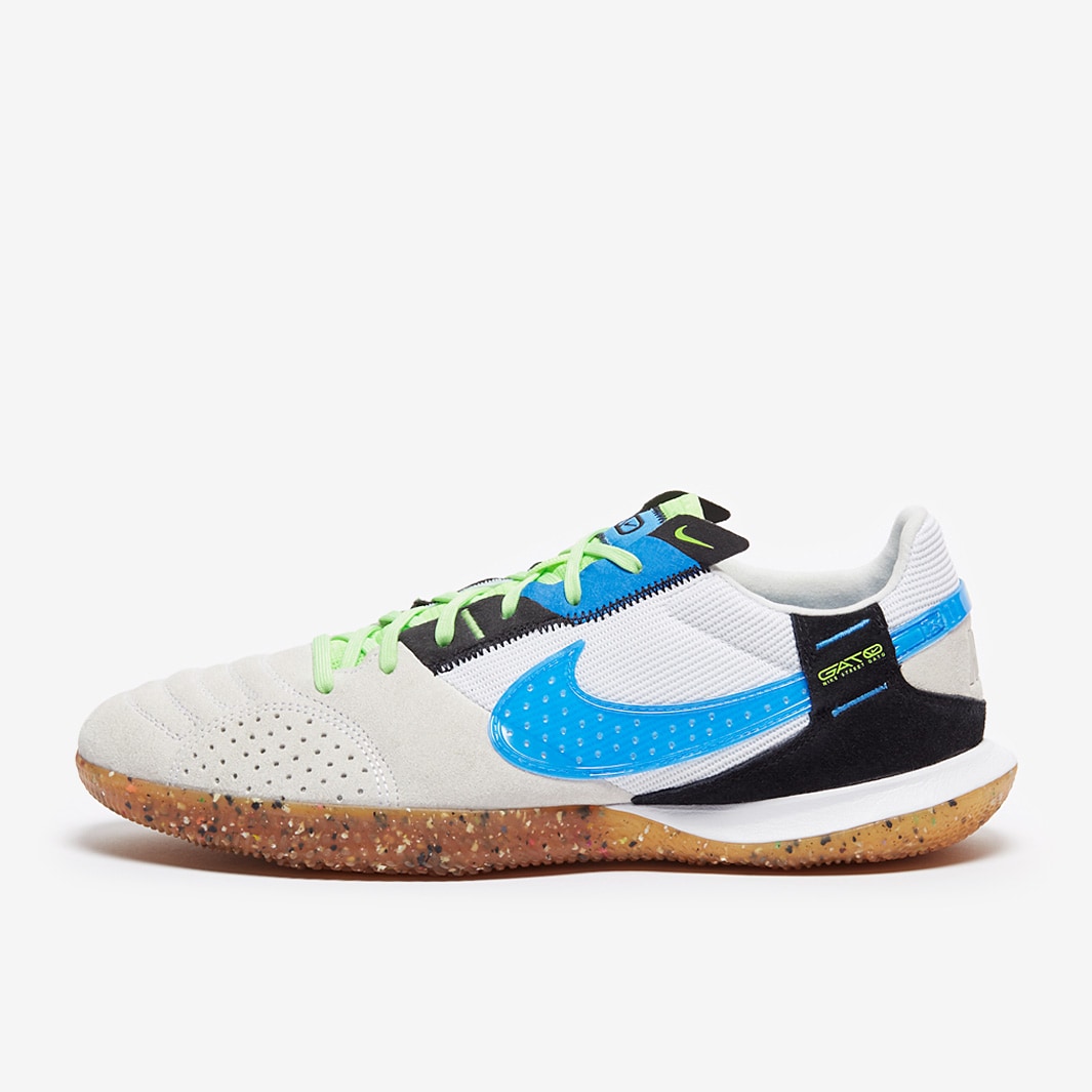Nike StreetGato - White/Light Photo Blue/Black/Lime Glow