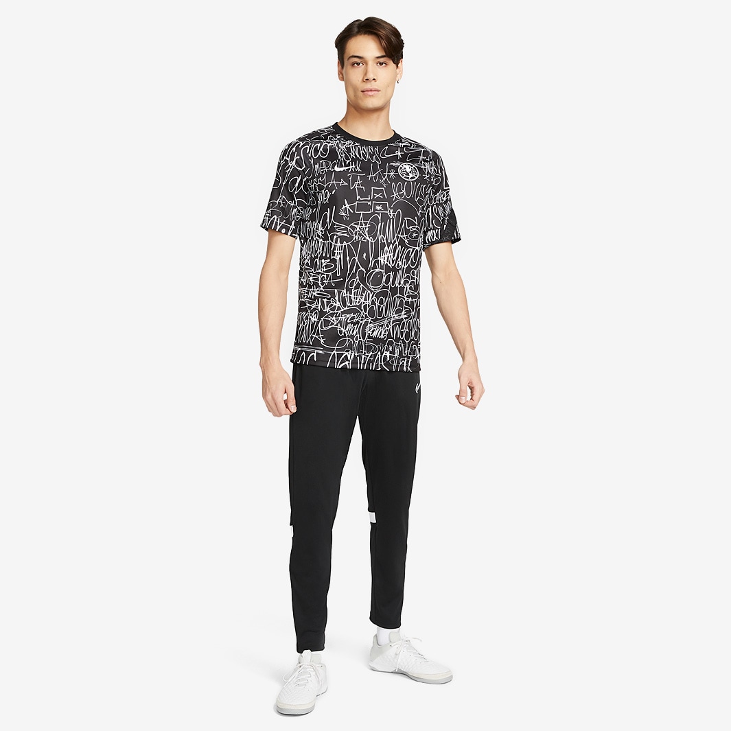 Nike Club America 21/22 SS Top - White/Black/White - Mens