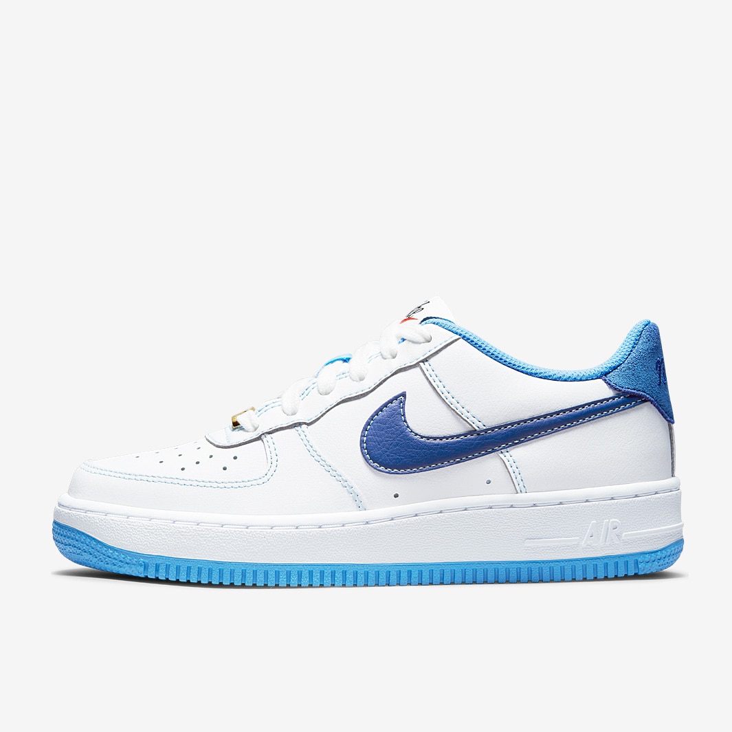 Nike Kids Sportswear Air Force 1 S50 (GS) - White/Deep Royal Blue ...