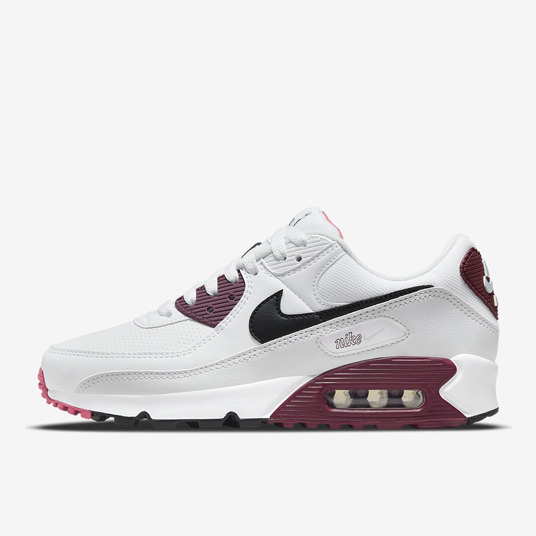 Nike Sportswear Womens Air Max 90 White/Black-Dark Beetroot