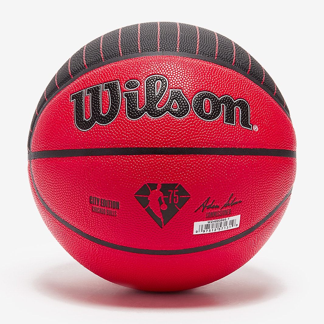 Wilson NBA City Edition Collector Chicago Bulls Size 7 Red