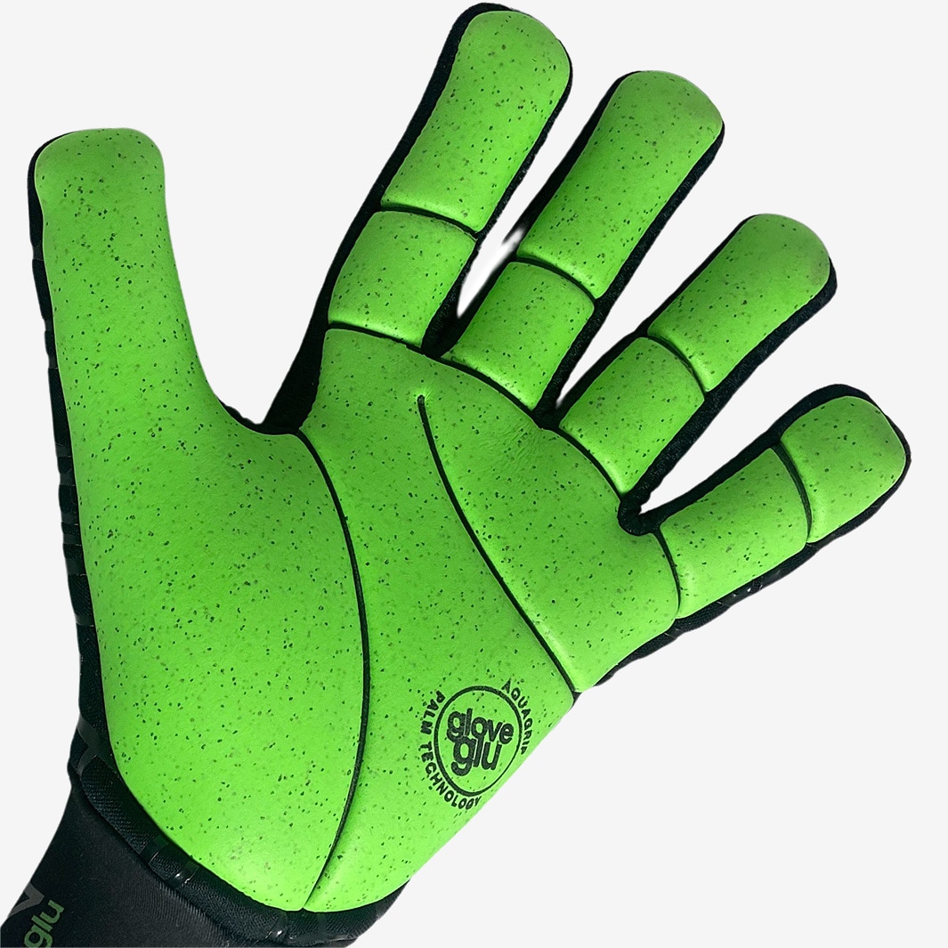GG Lab Kids WET SKINN Black/gloveglu GreenJunior GK Gloves