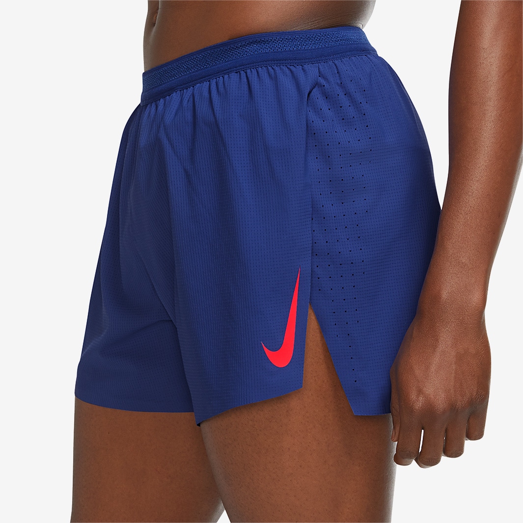 Nike Aeroswift 4inch Short Deep Royal Blue Bright Crimson Mens