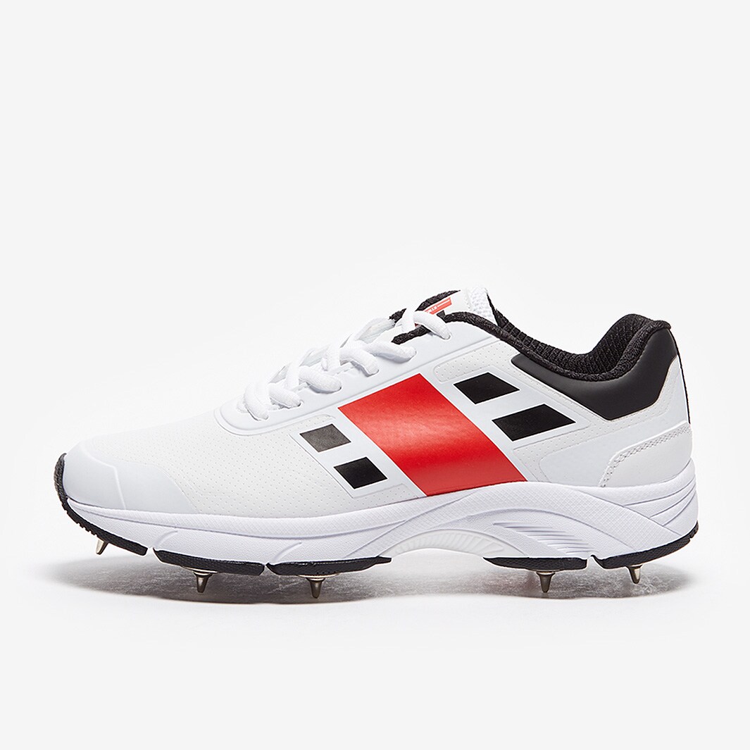 GrayNicolls Velocity 3.0 Junior Cricket Shoe White/Red/Black Boys