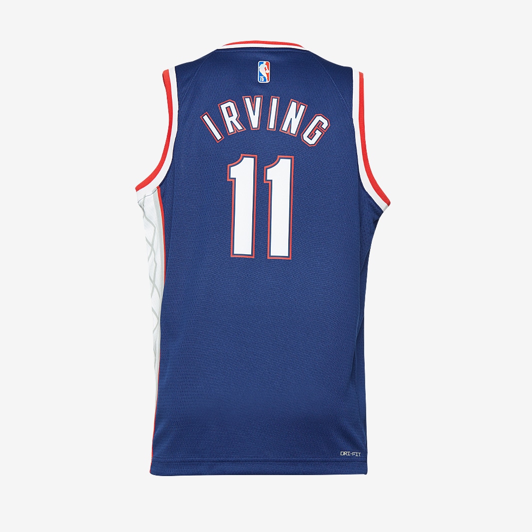 Nike Boys NBA Brooklyn Nets Kyrie Irving Mixtape Swingman Jersey - Blue ...