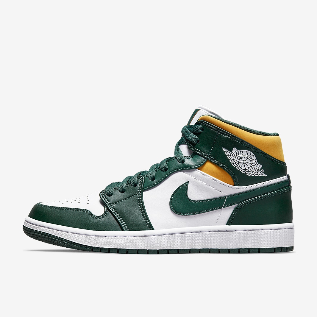 jordan 1 mid noble green pollen