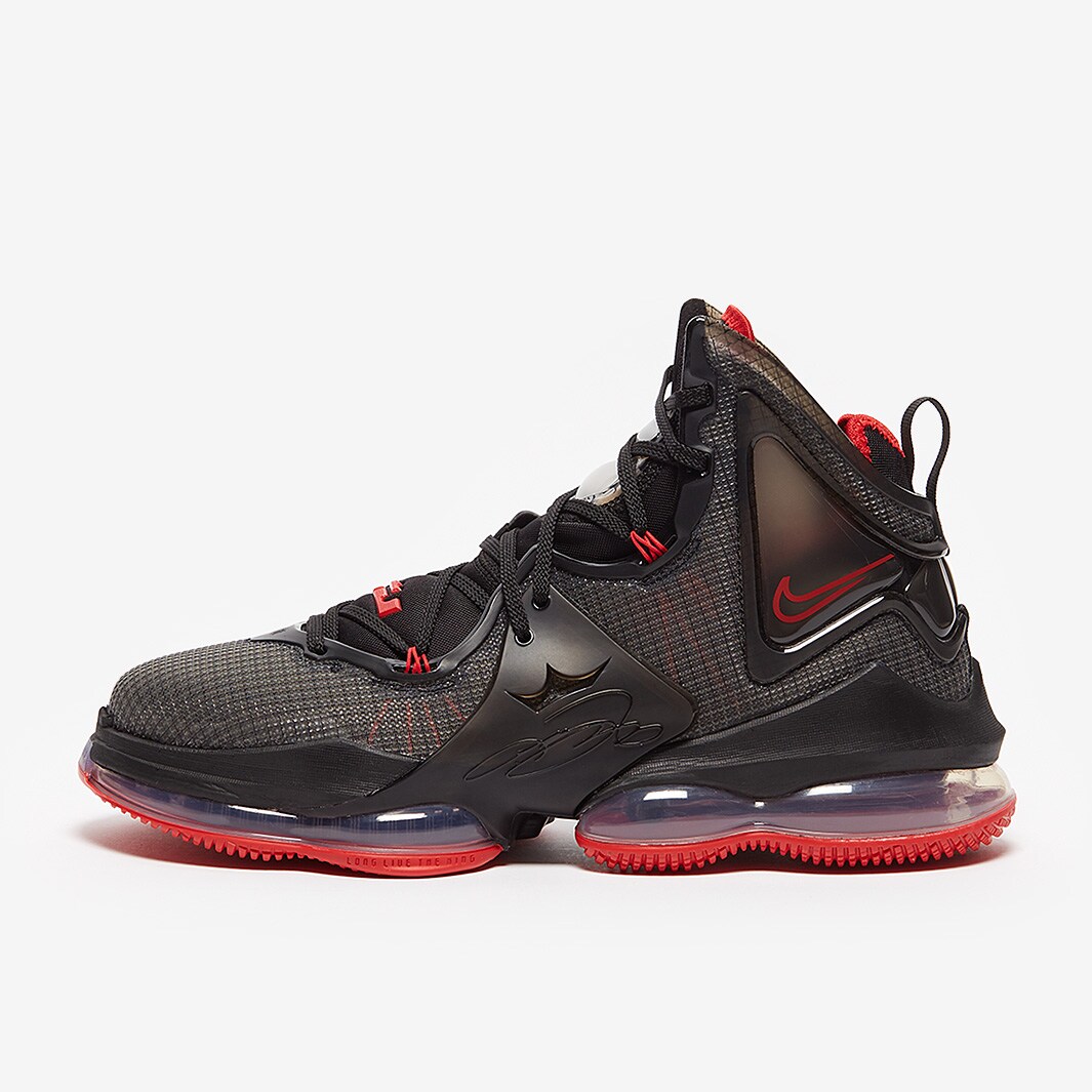 Nike LeBron 19 Kings Castle - Black/Black-University Red - Mens Shoes