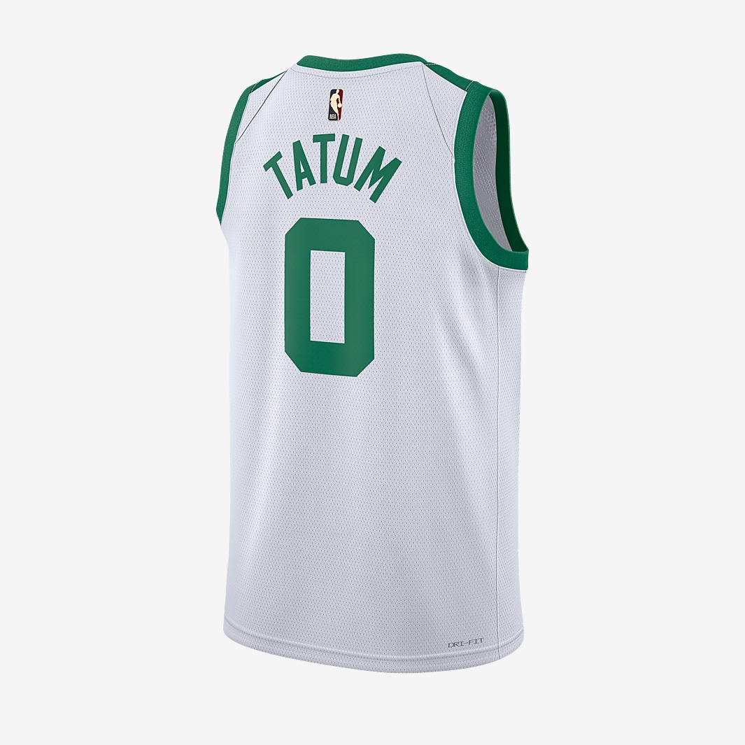 Nike Men's Boston Celtics Jayson Tatum #0 Green Dri-Fit Swingman Jersey, Small