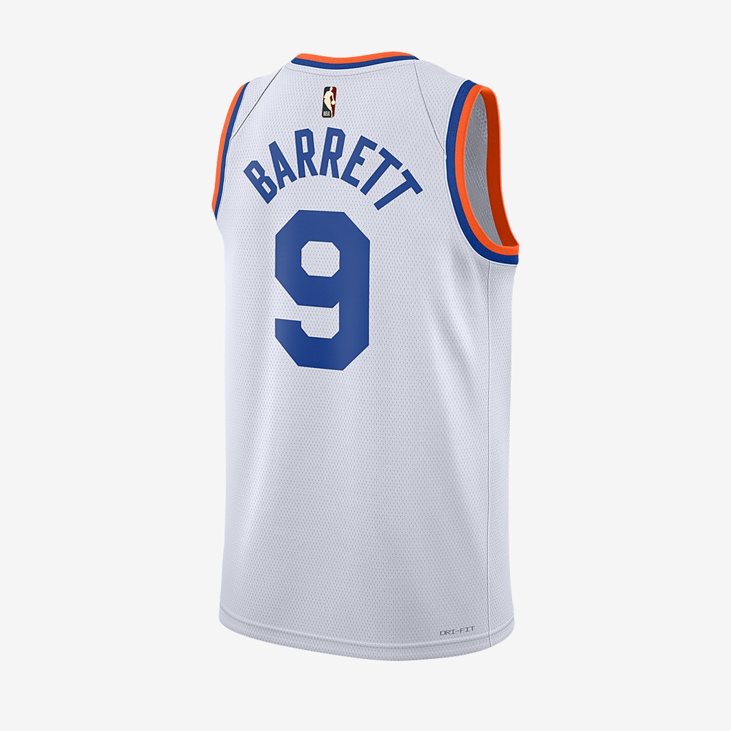 Nike NBA New York Knicks RJ Barrett Year Zero Swingman Jersey - White ...
