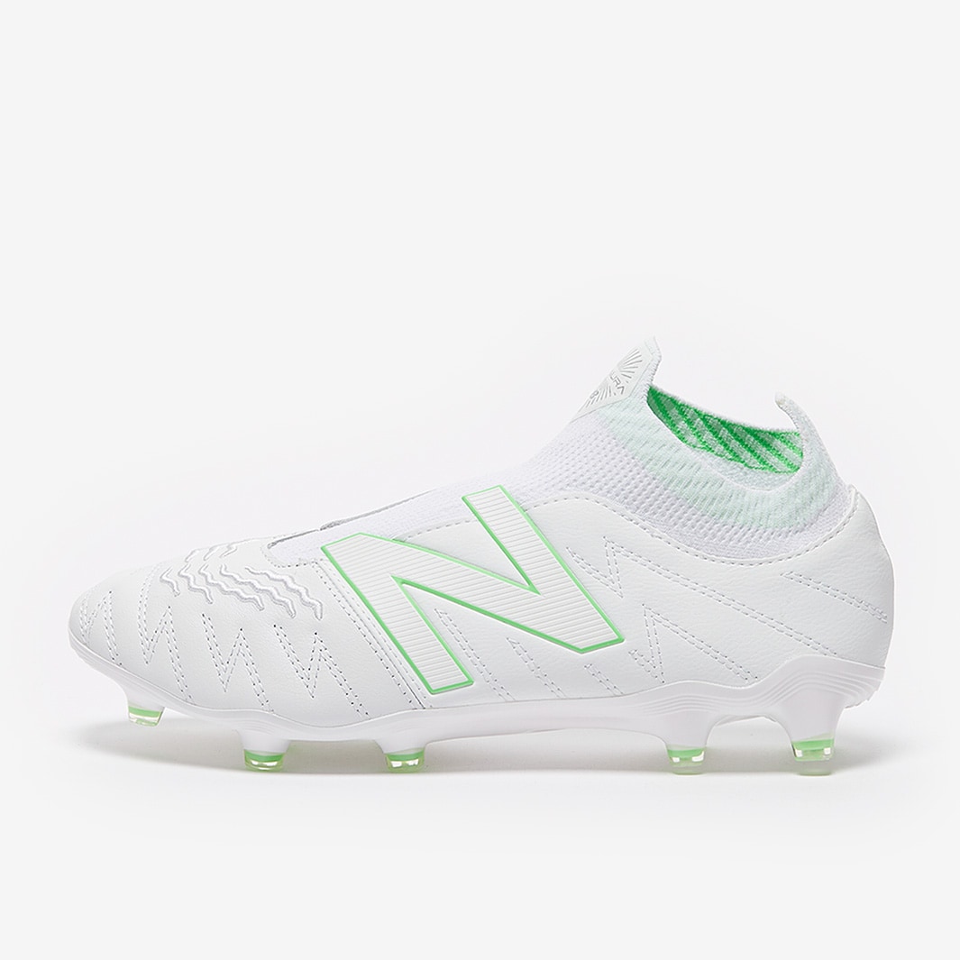 New Balance Tekela V Pro Leather Fg White White Green Mens Boots