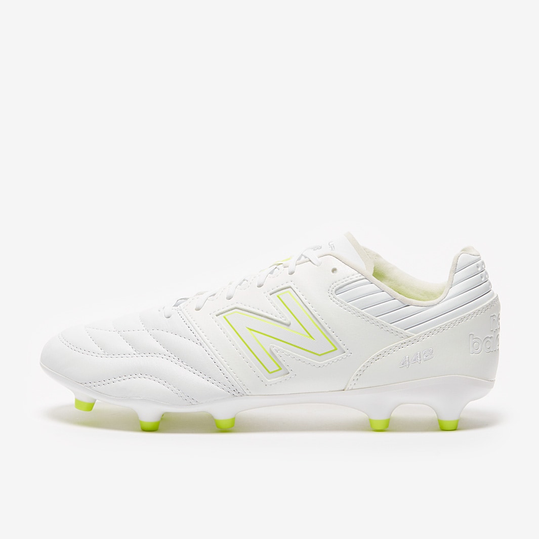 New Balance 442 V2 Pro FG - White/Silver - Mens Boots | Pro