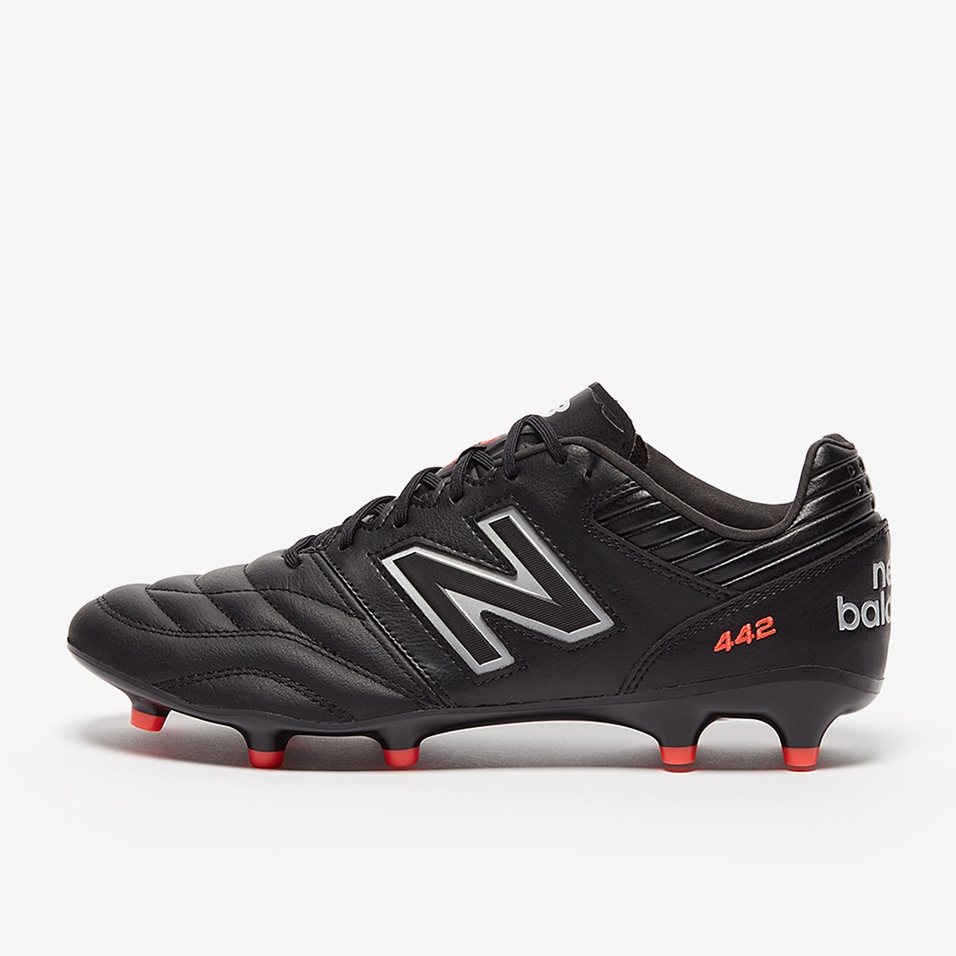 New Balance 442 V2 Pro FG - Black/Silver - Mens Boots |