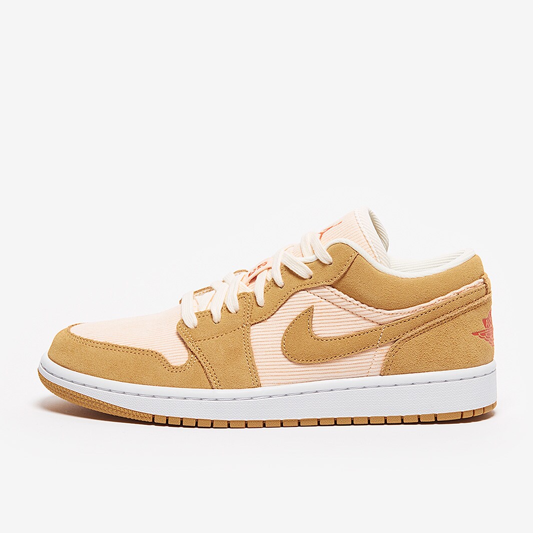 Womens Air Jordan 1 Low SE Twine Orange/Orange Quartz/Sail Womens