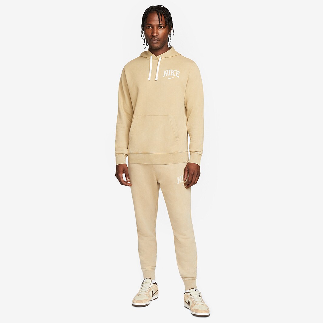 Hoodie Nike Sportswear Arch Fleece Pullover Parachute Beige