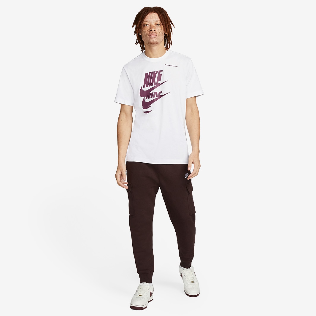 Nike Sportswear Sport Essentials+ TShirt White/Sangria Tops Mens