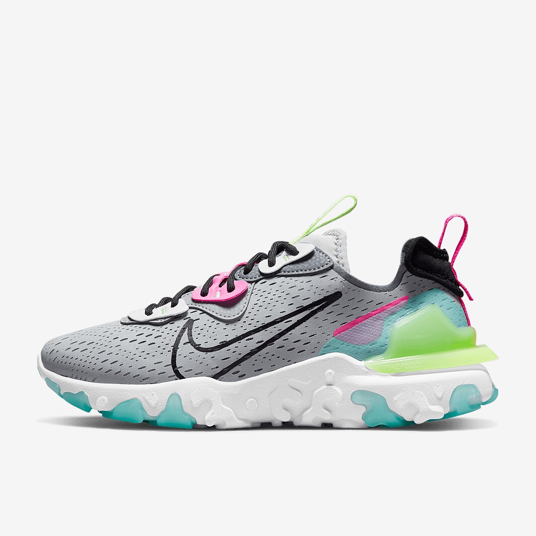 Nike Sportswear Womens React Vision Wolf Grey/Black-Cool Grey