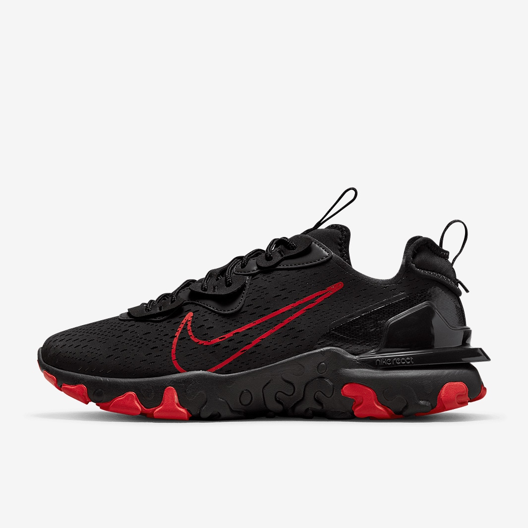 Nike Sportswear React Vision Sc - Black University Red-white - Trainers 