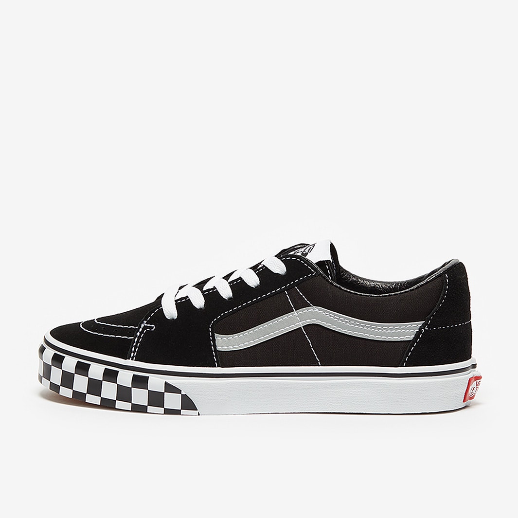 Vans Junior Sk8Low Checkerboard/Black Trainers Boys Shoes