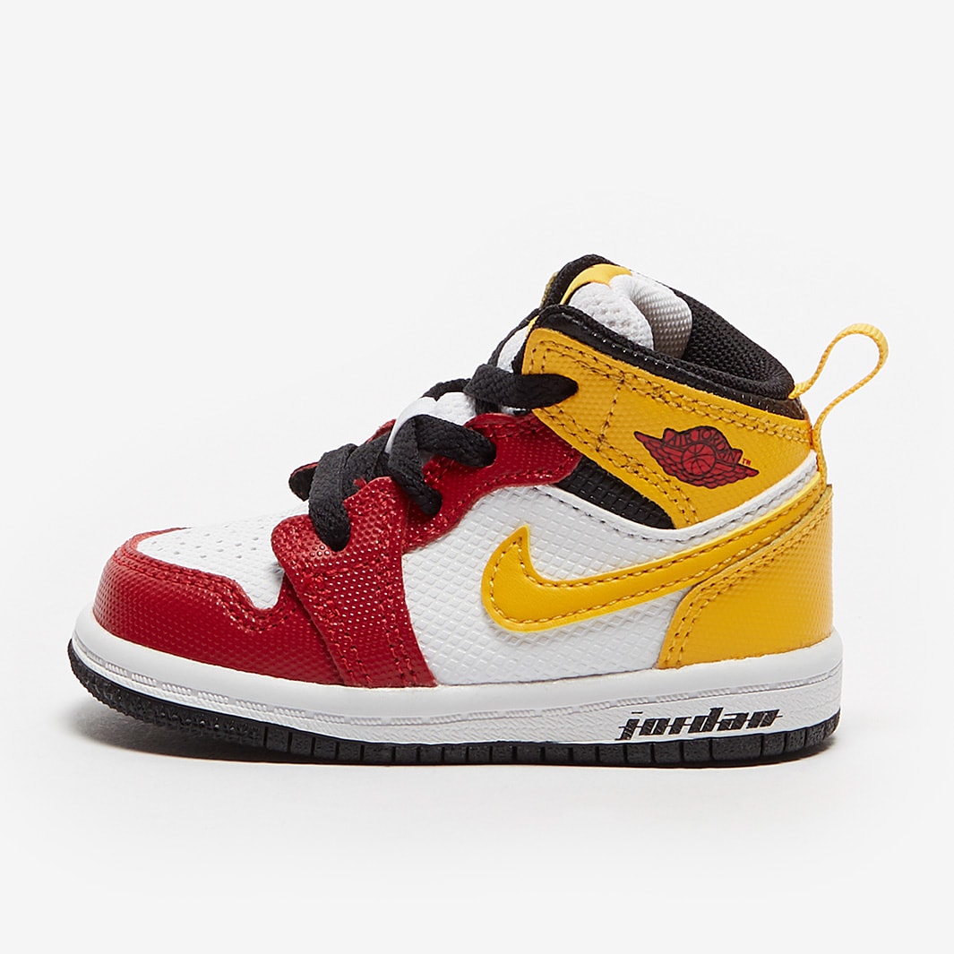 Jordan 1 Mid SE Motorsport Toddler (TD) Black/University Gold/Gym Red