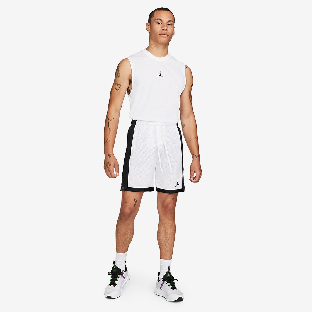 Jordan Sport Sleeveless Top - White/Black - Mens Clothing