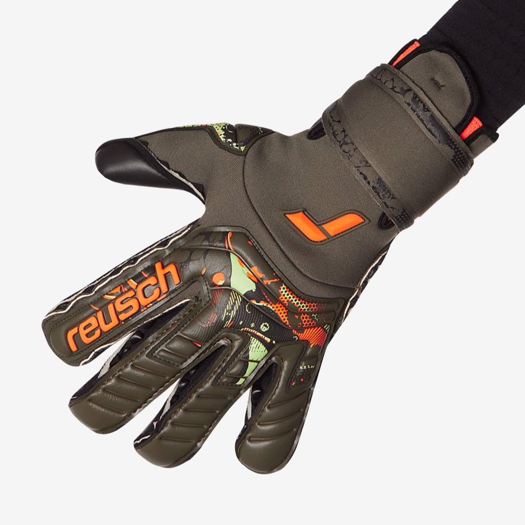 Reusch Attrakt Duo Evolution Adaptive Flex - Desert Green/Shocking ...
