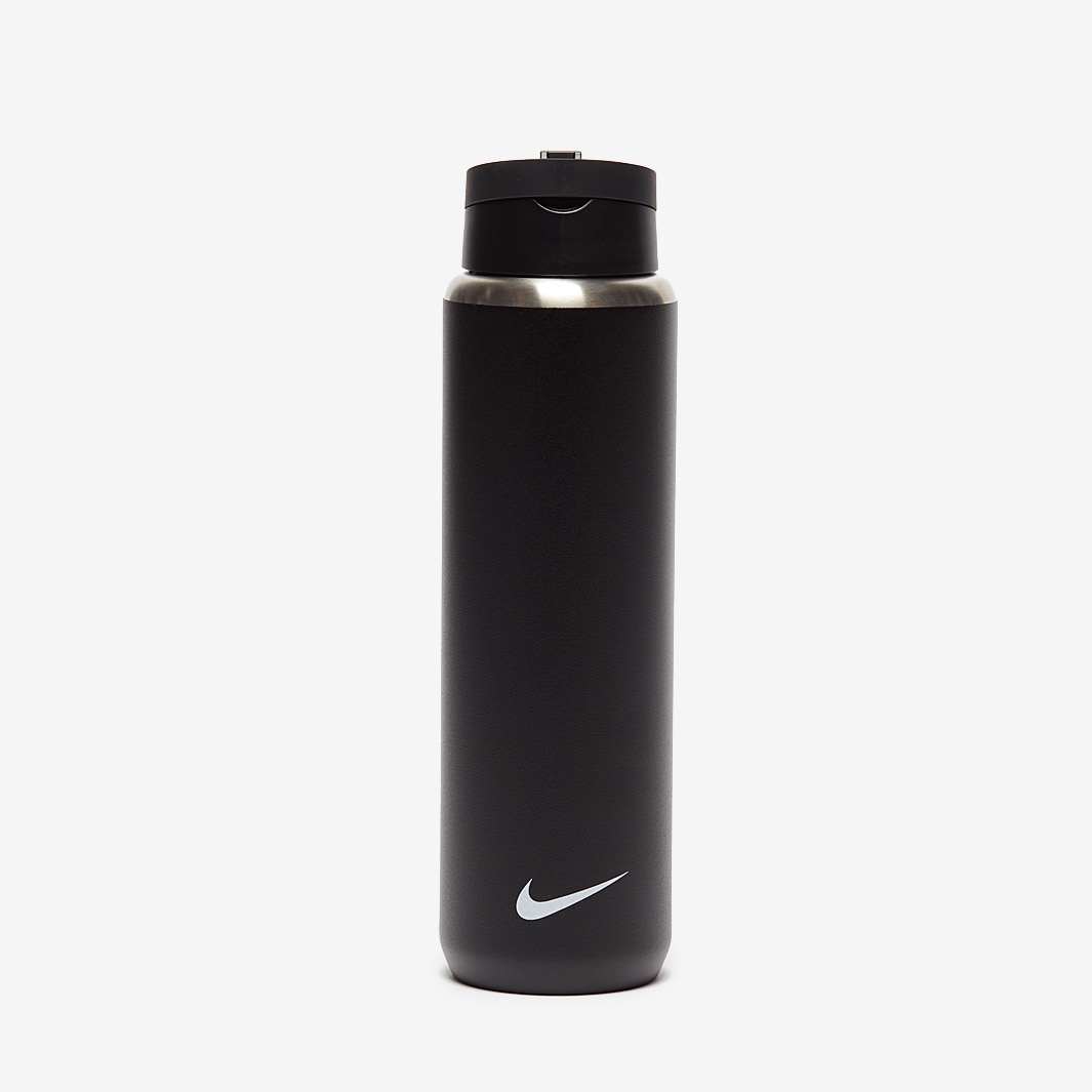 Nike SS Recharge Straw Bottle 24oz - Black/Black/White - Accessories