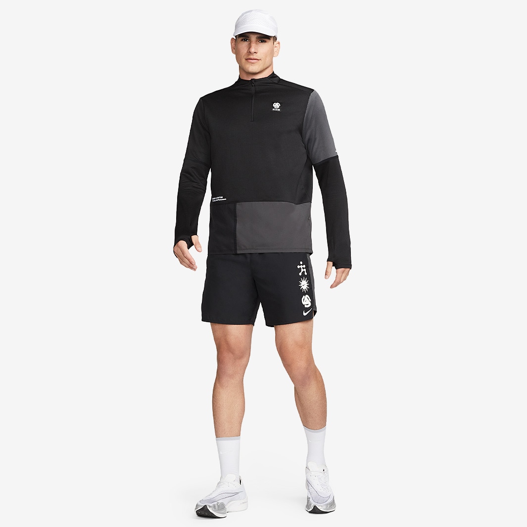 nike element wild run half zip
