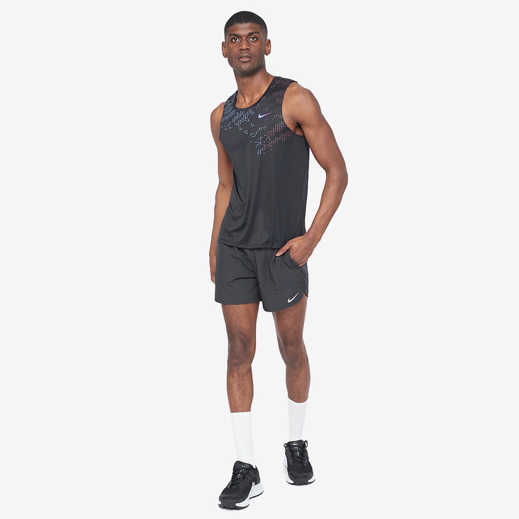 Nike Dri-FIT Stride Short - Black/Black/Reflective Silv - Mens Clothing