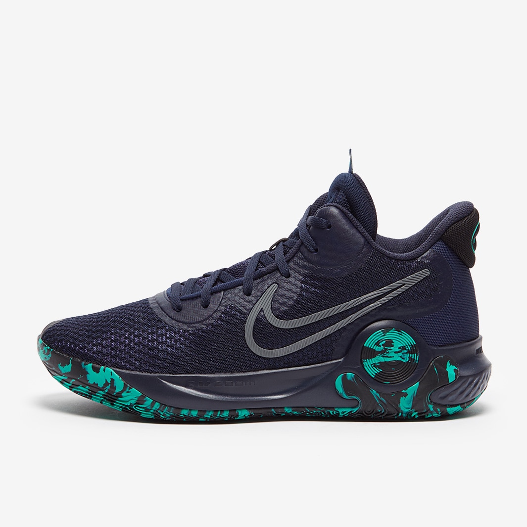 Nike KD Trey 5 IX - Obsidian/Cool Grey/Black/Clear Emerald - Mens Shoes ...