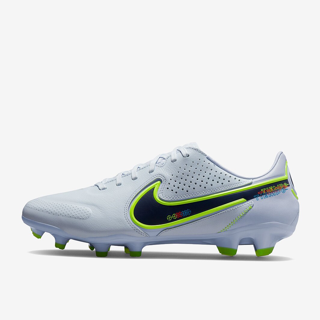 Nike Tiempo Legend IX Pro FG - Football Grey/Blackened Blue - Mens Cleats |