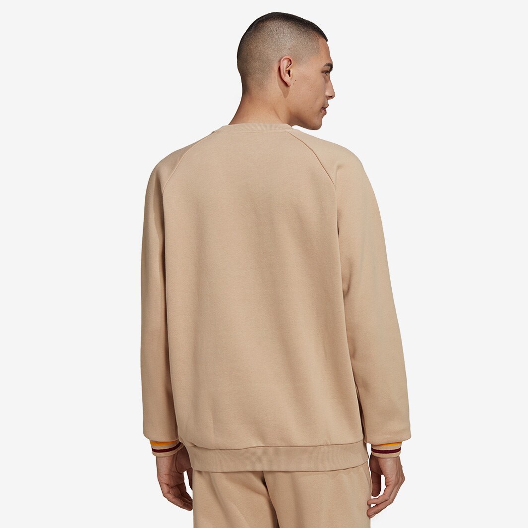 adidas Originals Fleece Crew - Magic Beige - Tops - Mens Clothing