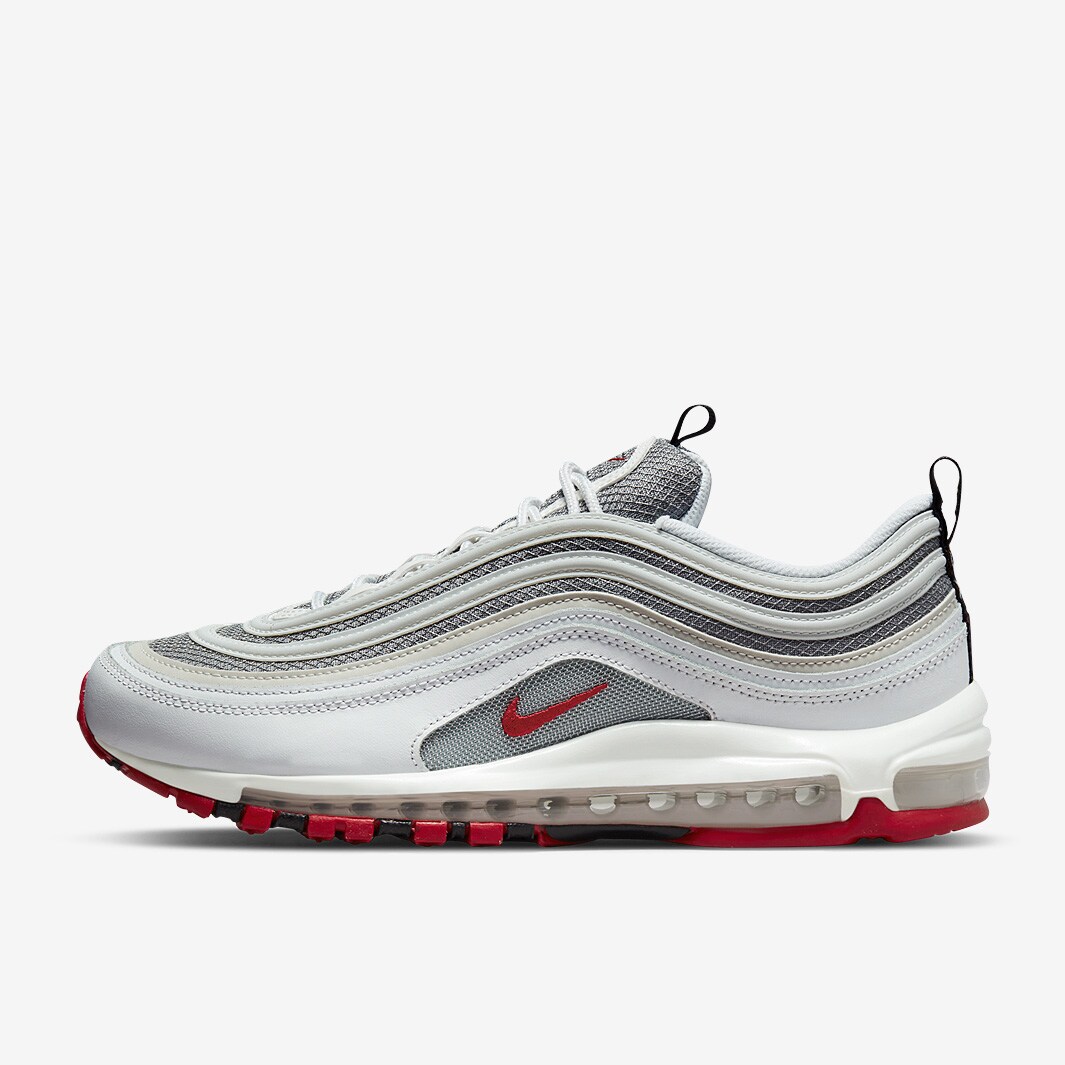 Nike Sportswear Air Max 97 - White/Varsity Red-Particle Grey - White ...