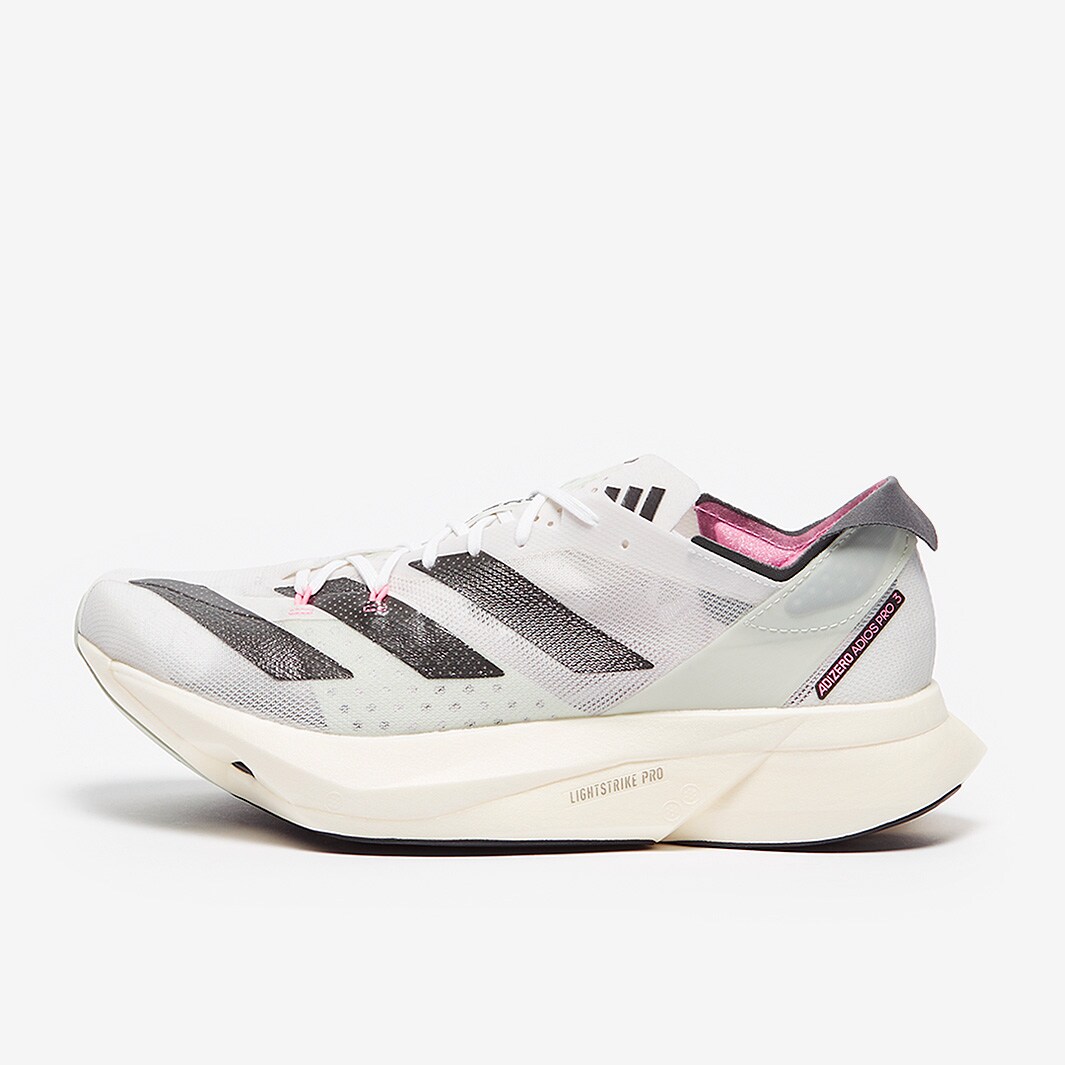 adidas adizero adios Pro 3 - Crystal White/Night Met/Linen Green