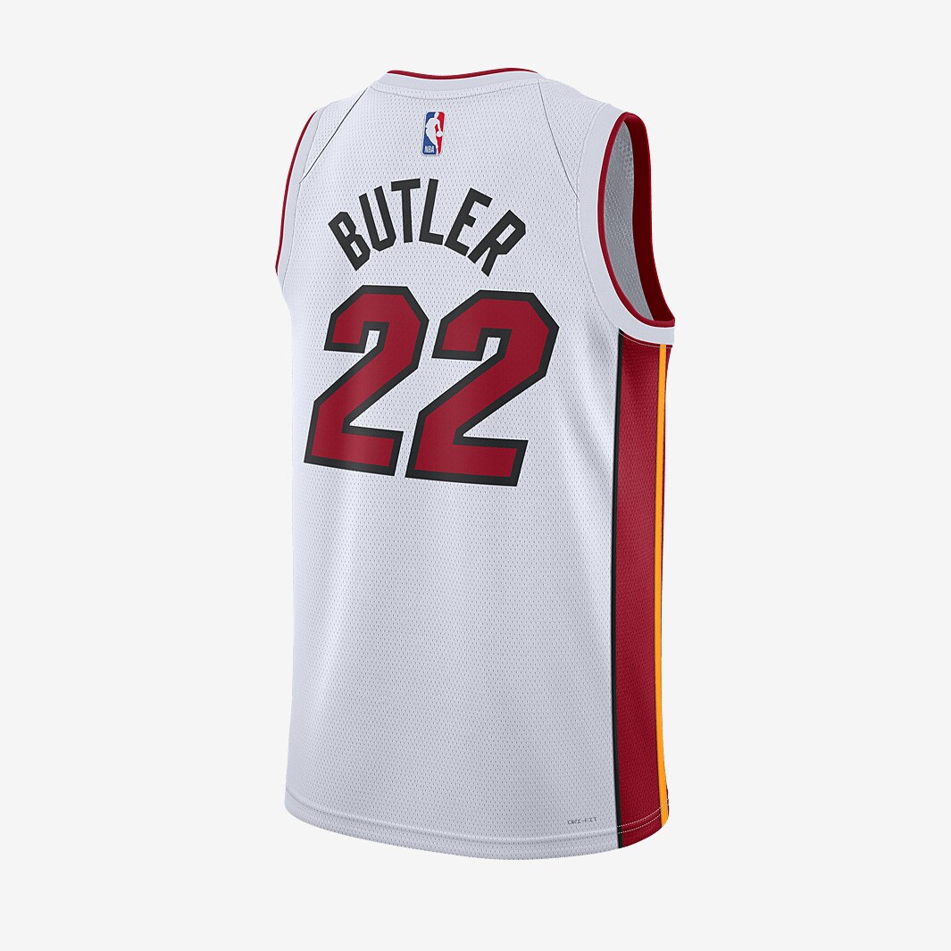 Nike NBA Jimmy Butler Miami Heat Dri FIT Swingman 2022 Association Jersey White Mens Replica Pro Direct Basketball