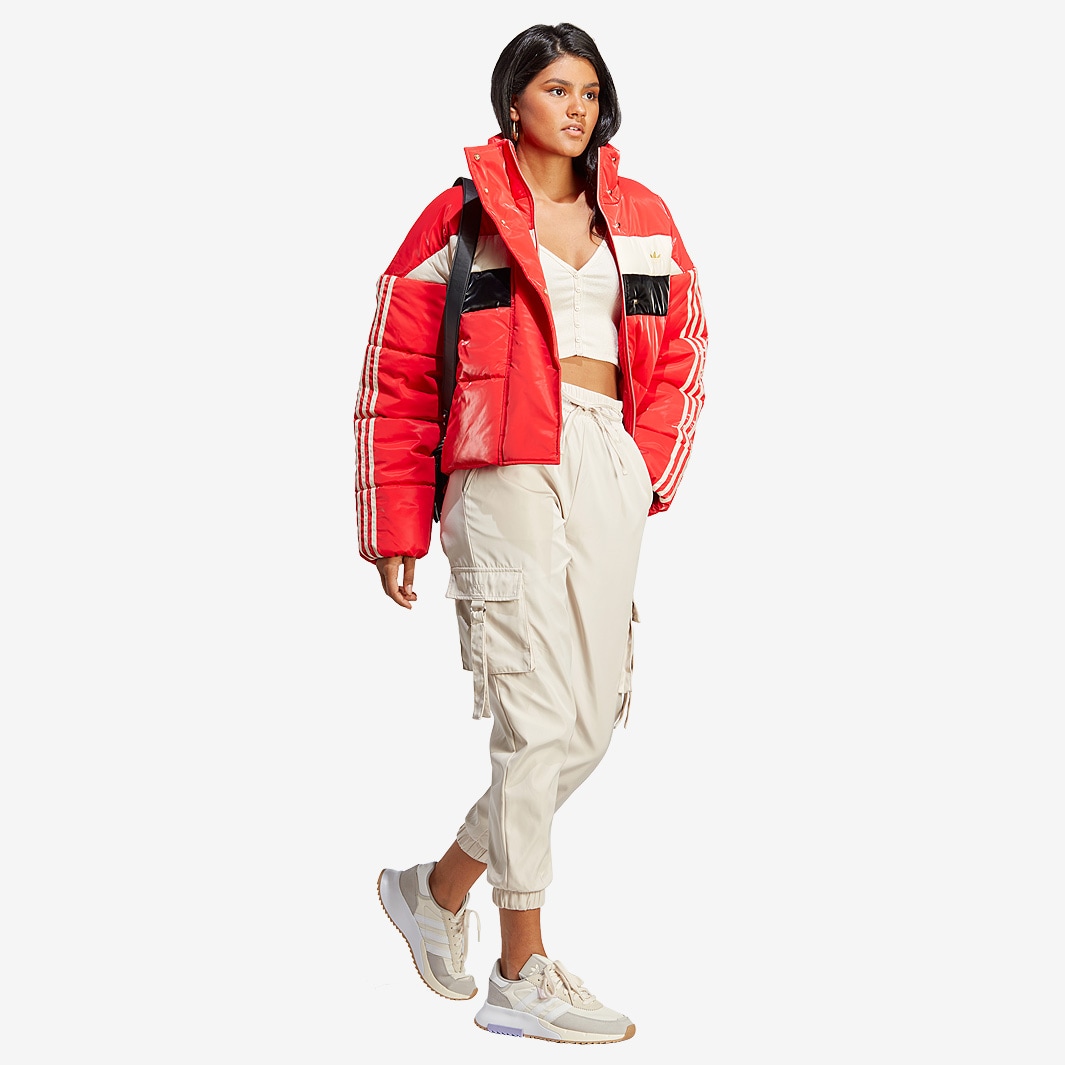 adidas Originals Womens Puffer Jacket - Vivid Red - Vivid Red - Womens ...