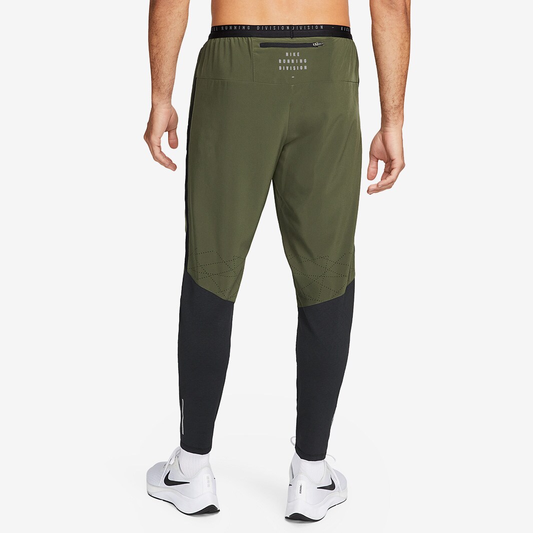 Nike Dri-FIT Run Division Phenom Pants - Cargo Khaki/Black-Reflective ...
