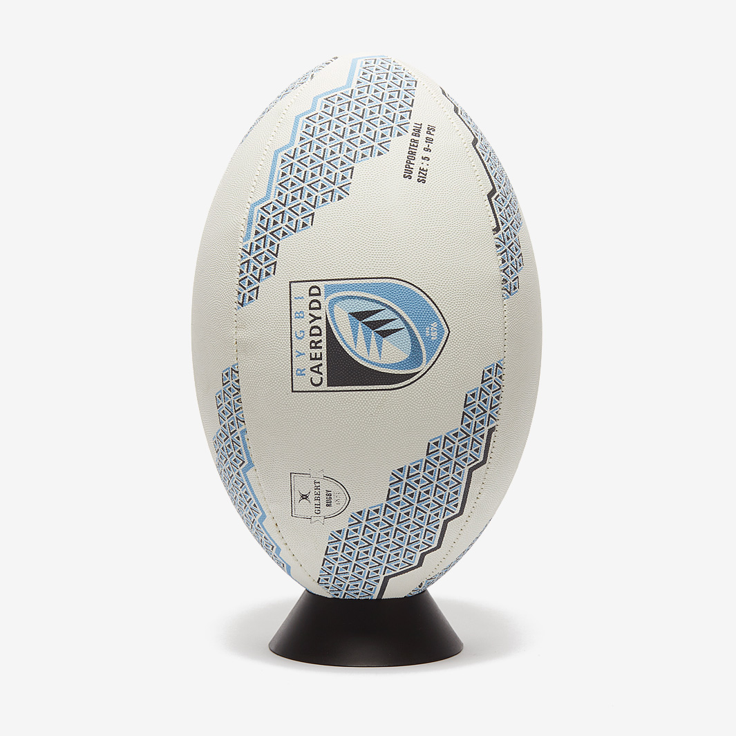 Gilbert Cardiff Blues Supporter Ball - White - Rugby Balls