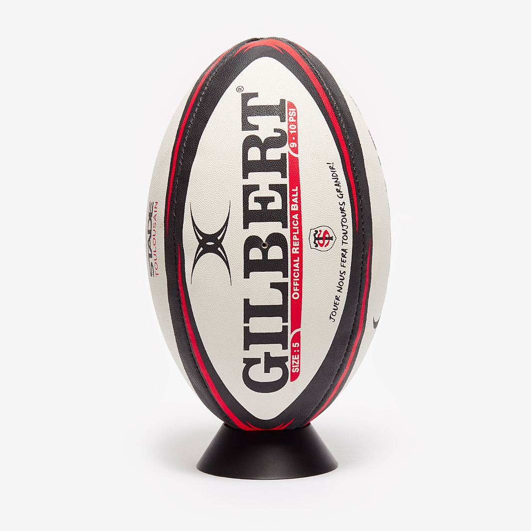 Gilbert Stade Toulousain Replica Ball - White - Rugby Balls