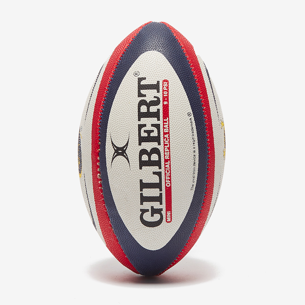 Gilbert Munster Mini Replica Ball - White - Rugby Balls