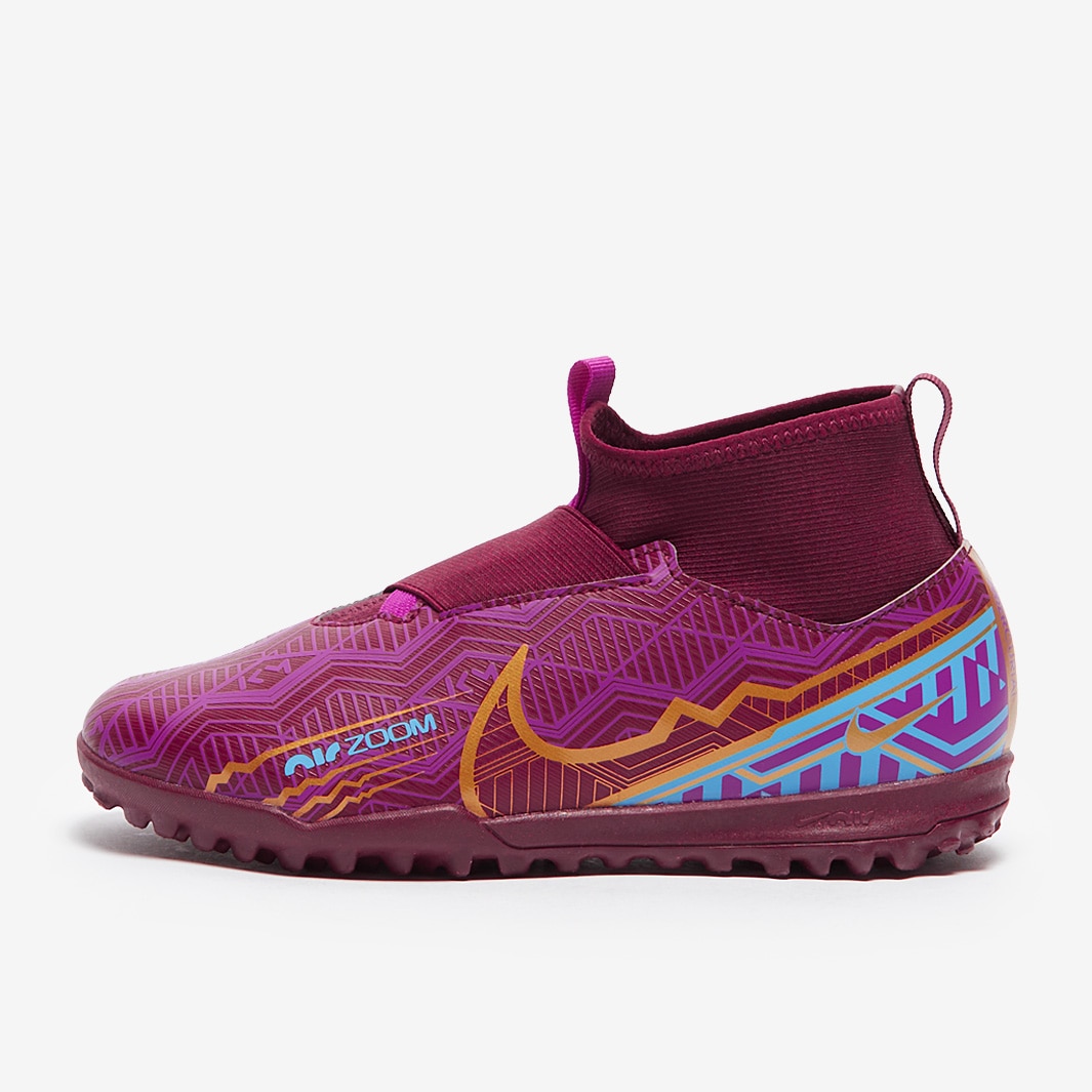 Nike Unisex Child Jr. Zoom Mercurial Superfly 9 Academy Km Ag High Top,  Dark Beetroot Mtlc Vivid Gold, 32 EU, Dark Beetroot Mtlc Vivid Gold :  : Fashion