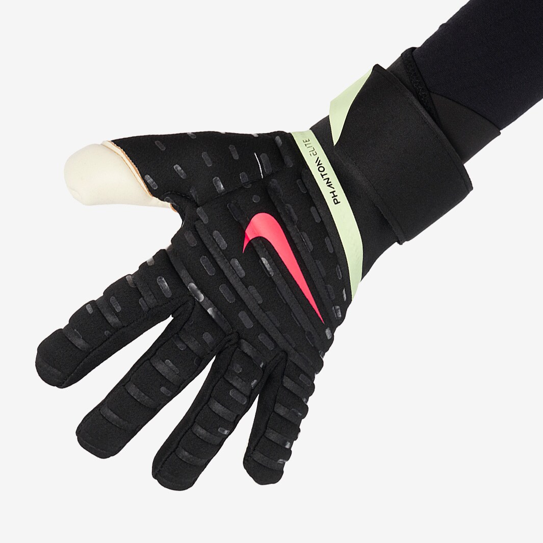 Nike GK Phantom Elite Black/White/Hot Punch Mens GK Gloves ProDirect Soccer