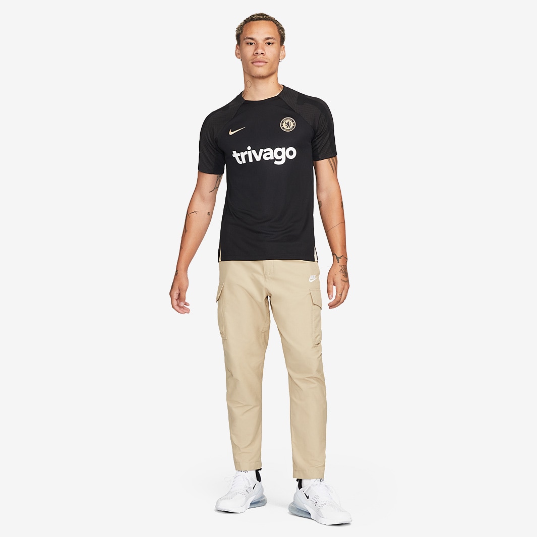 Nike Chelsea FC 22/23 Champions League Dri-Fit SS Top - Black